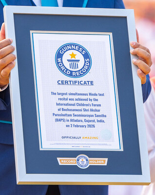The Digital Age Meets Ancient Wisdom: 12,723 BAPS Children Set Guinness World Record